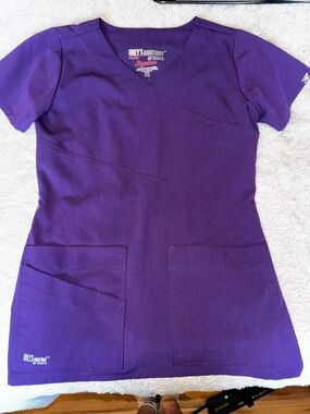 Barco Uniforms Purple V-Neck Tunic Scrub Top